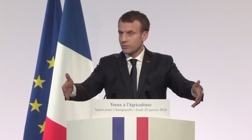 Emmanuel Macron parle du Mercosur lors de ses vœux aux agriculteurs